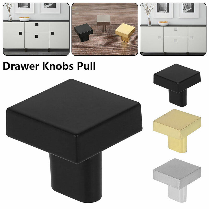 Nordic Fresh Square Cabinet Knobs Black, Gold, Silver Cupboard Drawer Knob Handles Pulls Furniture Home Decor DIY Door Handle