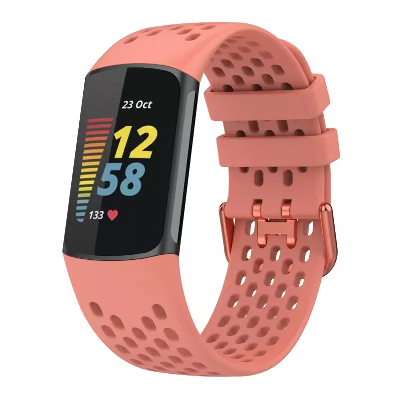 Silicone Pulseira para Fitbit Carga 5 e 6 Relógio Inteligente, Sport Pulseira, Strap, Correa