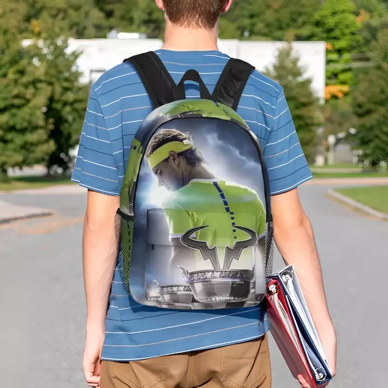 Art Rafael Nadal Backpacks Teenager Bookbag Cartoon Students School Bags Travel Rucksack Shoulder Bag Large Capacity