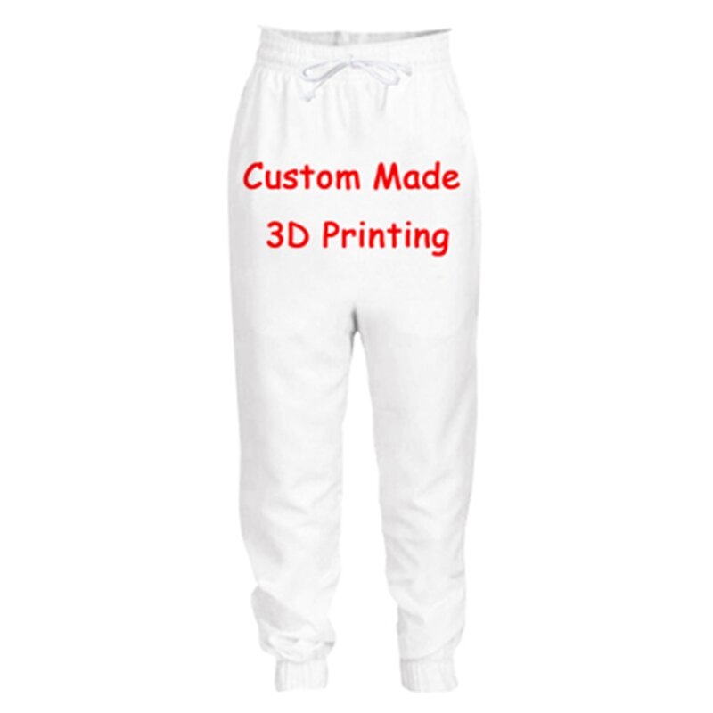 Jumeast Men Women 3D Male Female Streetwear Length Sweatpants Trousers Create Your Own Customer Design Anime/Photo/Star/Logo DIY