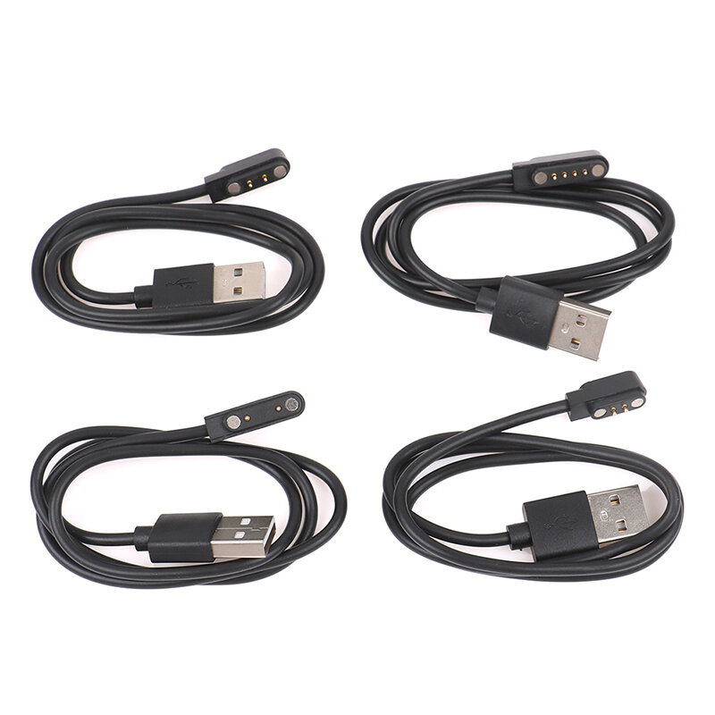 1Pcs Universal Smart Watch Charger Cord,Magnetic Charging Cable 2 Pin 4 Pins USB Charger For Smart Watch 7.62mm