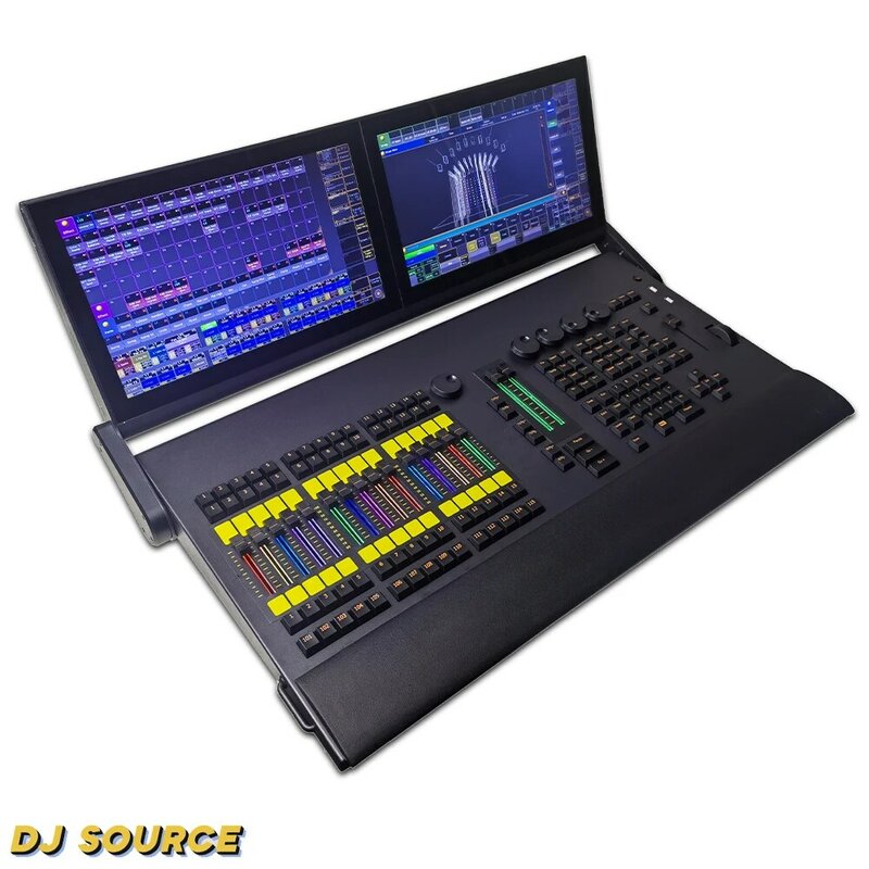 Nowa konsola oświetlenia scenicznego RGB Zmotoryzowane tłumiki Command Wing Fader Wing Kontroler DMX Stage DJ Light Control Moving Head Light
