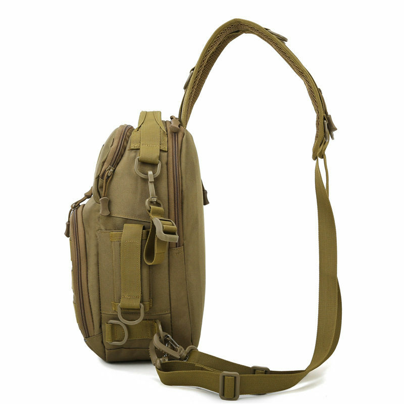 Outdoor Army Airsoft Molle Tactical Shoulder Bag, Hot Militar, Pesca, Caça, Camping, 900D Nylon Peito Sling Packs