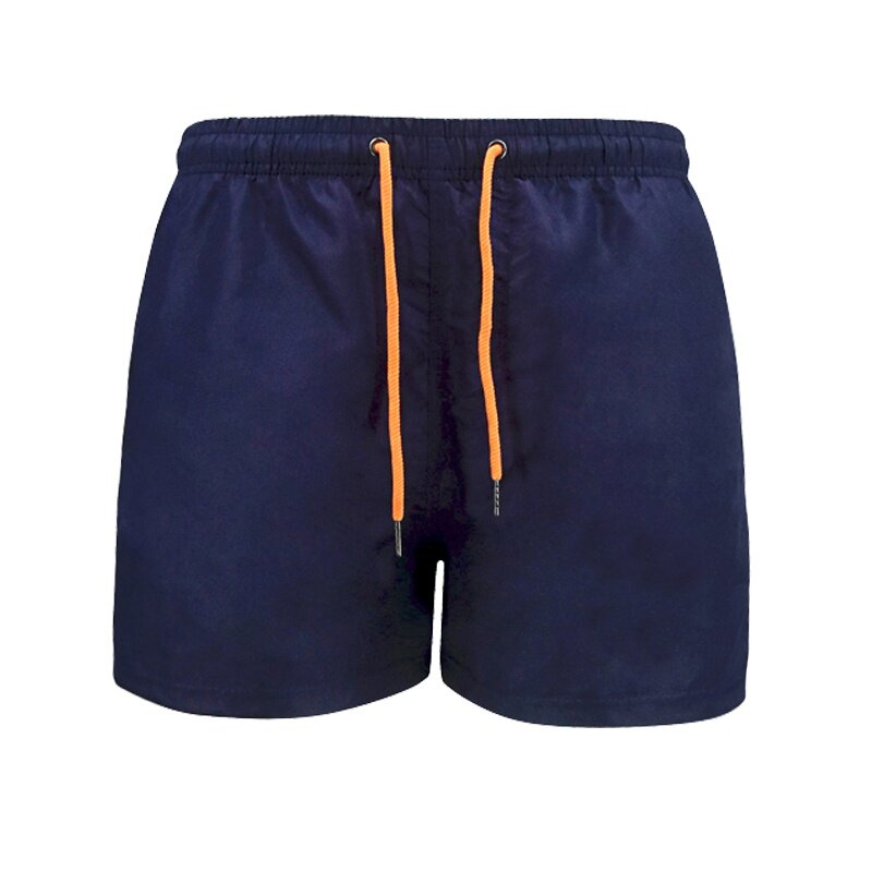 Shorts de praia respirável seco rápido masculino, calças curtas monocromáticas tronco, shorts de surf, comprimento da coxa, plus size, S-4XL, verão