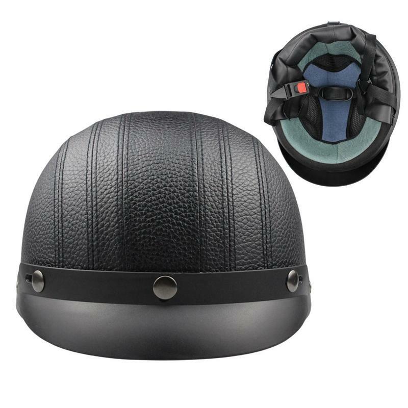 Baseball Motorrad Helme Half Caps Radfahren Sicherheit Sonnenschutz Helme mit verstellbaren sicheren Riemen Baseball Caps Stil Helme für