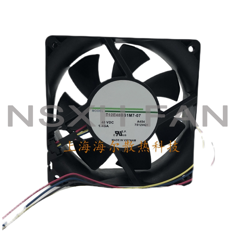 T12E48BS1M7-07 48V 1.45A 120x120x38mm 4-Wire Server Cooling Fan