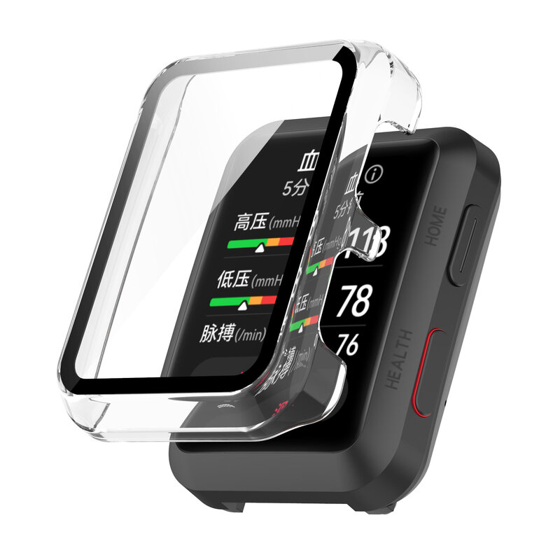Horloge Case Voor Huawei Horloge D 2in1 Pc + Gehard Glas Een Stuk Beschermhoes Smartwatch Anti-Drop anti-Kras Protec Cover