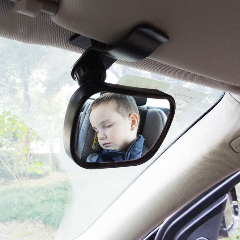 Monitor anak-anak 2 dalam 1 kaca spion bayi di mobil cermin observasi bayi kursi belakang mobil cermin keselamatan anak pemasangan mudah