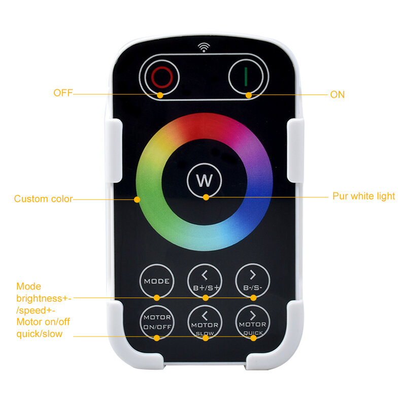 بلوتوث App التحكم 16 واط RGBW وميض الألياف البصرية ضوء المحرك/المنور