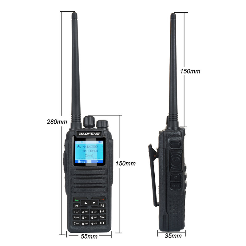 Opengd77วิทยุสื่อสารสองทางระบบดิจิทัล DMR VHF UHF UHF BF-1701วิทยุสื่อสาร Baofeng 136-174MH แบนด์คู่400-480MHz FM