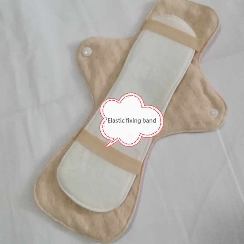 Toallitas sanitarias reutilizables para mujeres y niñas, almohadillas de tela para incontinencia ligera, transpirables, 300mm