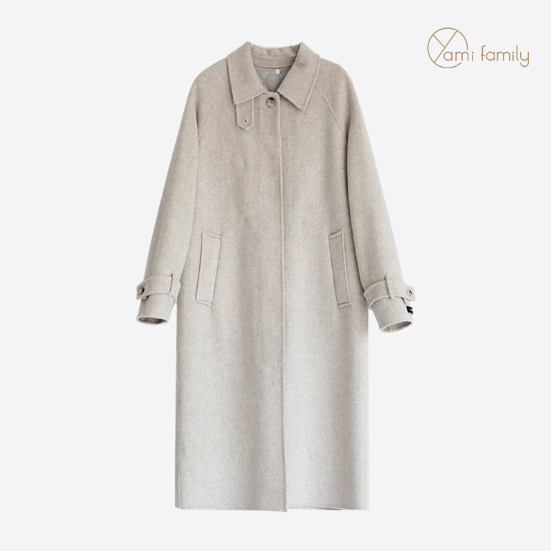 Lpapi 2021fw casaco de lã feminino