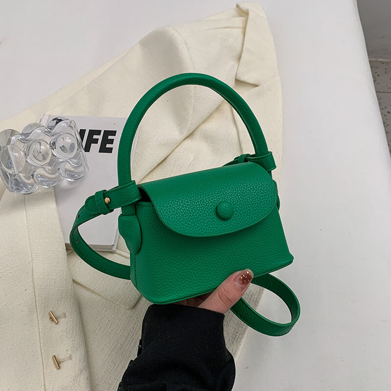 Y2k Stil Süßigkeiten Farbe Leder Super Mini Umhängetaschen für Frauen koreanische Mode Dame Lippenstift Handtaschen und Geldbörsen weiblich