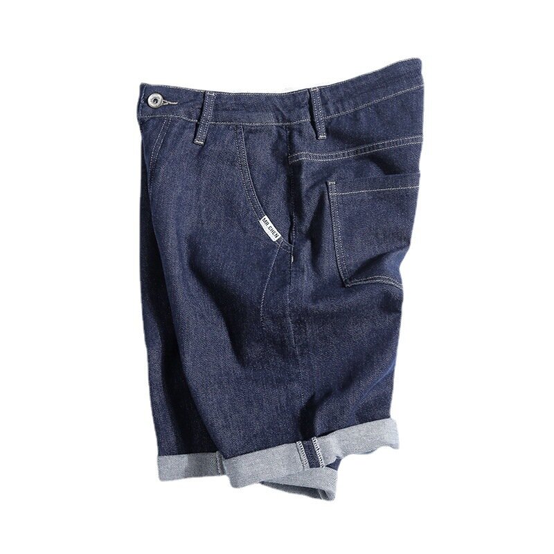 Pantaloni in Denim da uomo moda Jeans larghi a gamba larga Casual Streetwear pantaloni incrociati stampati pantaloni in puro cotone Jeans larghi da uomo