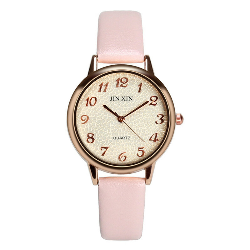 นาฬิกาควอตซ์สำหรับผู้หญิง, ใหม่นาฬิกาสำหรับผู้ชายนาฬิกาแฟชั่นธุรกิจนาฬิกาข้อมือควอตซ์สายอะนาล็อกนาฬิกาข้อมือทรงกลม