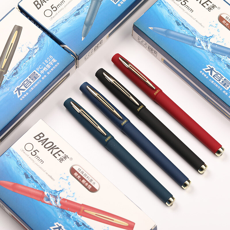 0.7 0.5 서명 젤 펜, 검정 파랑 빨강, 캘리그래피 연습, 항균 볼펜, 학생 대용량, 15 개, 3 개, 1.0mm