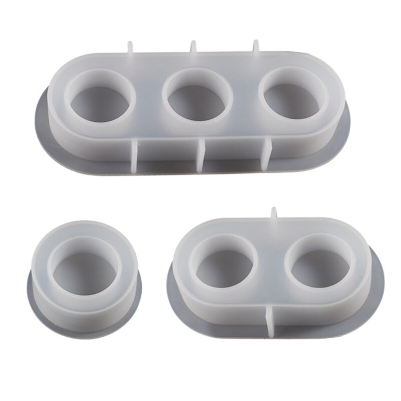 Resin Mould Cylindrical Candlestick Silicone Molds DIY Wedding Party Home Decors