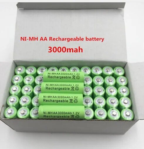 4-20 قطعة جديد AA bateray قابلة لإعادة التدوير 3000 mAh 1,2 فولت alcalinas AA batera قابلة لإعادة التدوير دي لا بطارية الفقرة لا لوز led juguet