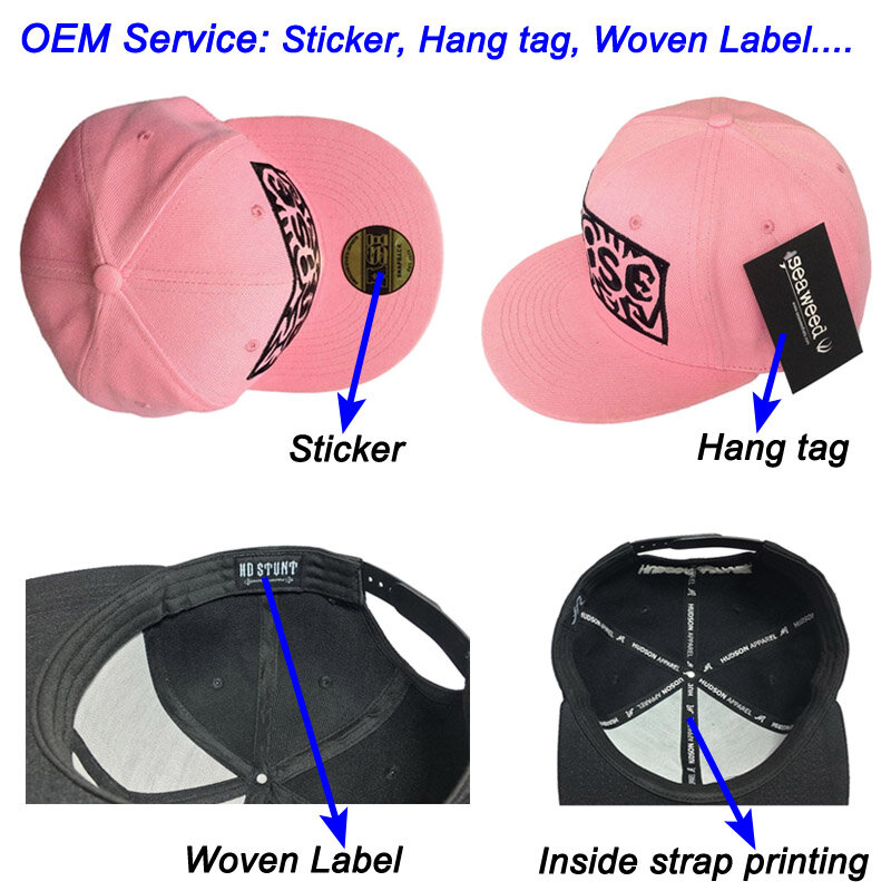 Niestandardowe czapki hiphopowe z pełnym nadrukiem w całości z nadrukowane Logo OEM tekst Unisex dzieci młodzieżowa sportowa czapka do tenisa Hip-hopowego