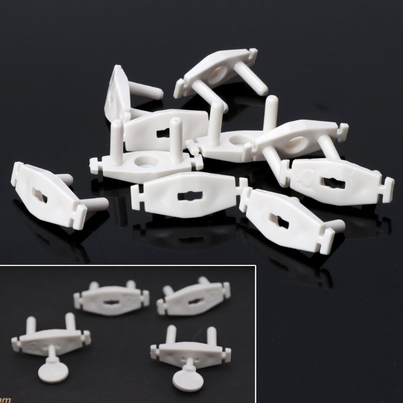 D7YD 10-pieces DE Power Socket Baby Child Safety for Protection Device Anti-shock Plug Protector White Color Socket Cover