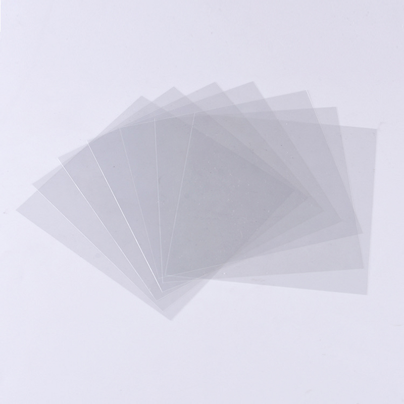 Folhas de filme transparente para caixa, janela clara, positivo, transparente, 10pcs