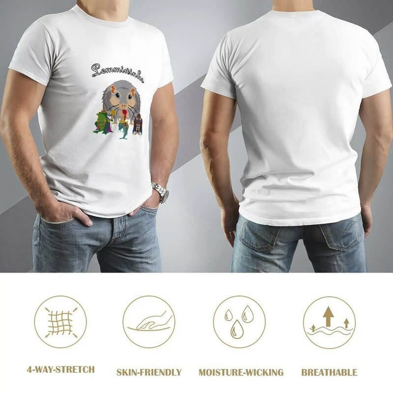 T shirt merek T-Shirt Lemmiwinks t-shirt Lucu t shirt kaus Anime T-Shirt tshirts untuk Pria Atasan kasual