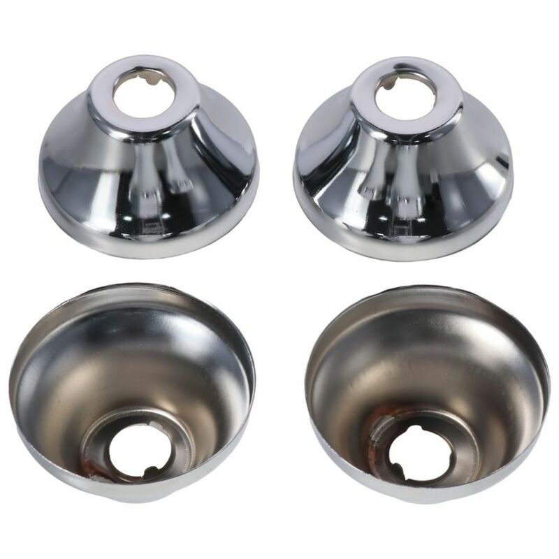 4pcs Stainless Steel Stainless Steel Tapered Cover Silver Tapered Thickened Decorative Ring 1/2inch
