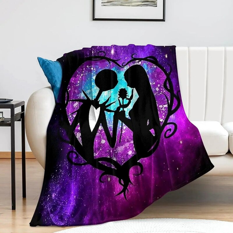 Anime Halloween Blanket Super Soft Lightweight Linen Blanket and Sofa Chair Living Room Halloween Gift for Adults and Children