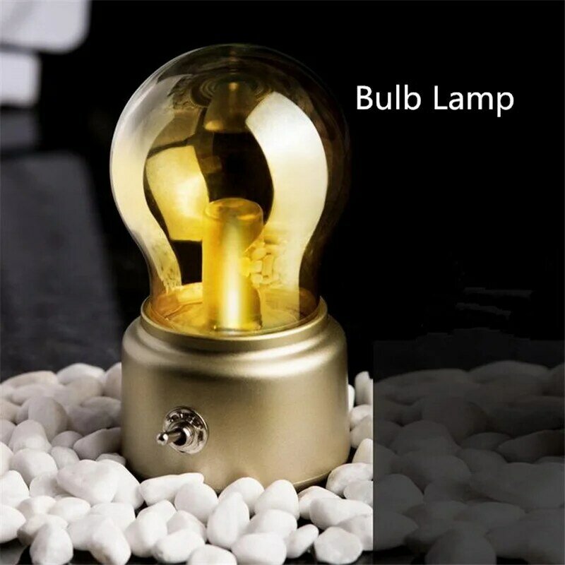 Ampoule Led lumineuse avec chargeur Usb, veilleuse rétro créative