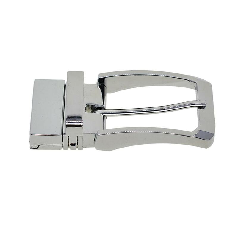 Hebilla de cinturón de Metal de alta calidad, hebilla deslizante Reversible, cinturones de negocios de 3,5 cm