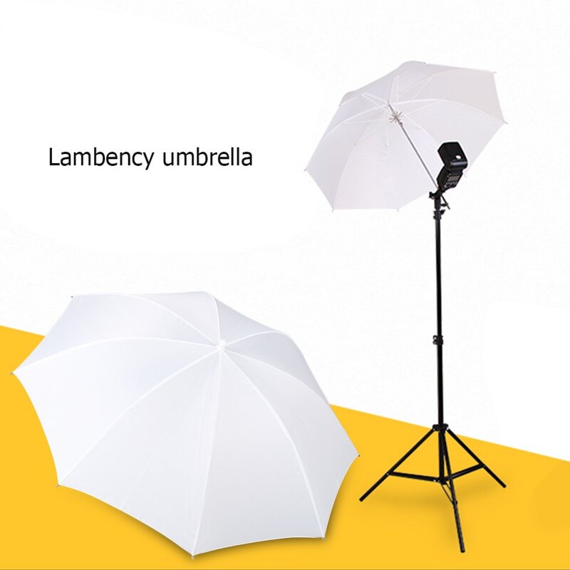 مظلة تصوير محمولة ، شفافة ، لمعان ناعم ، مظلة بيضاء ، فلاش استوديو برو ، 33 "، 33" ، 83