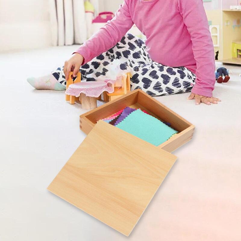 กล่องผ้า Montessori พัฒนาเร็วสำหรับเครื่องมือการสอนของขวัญวันหยุด