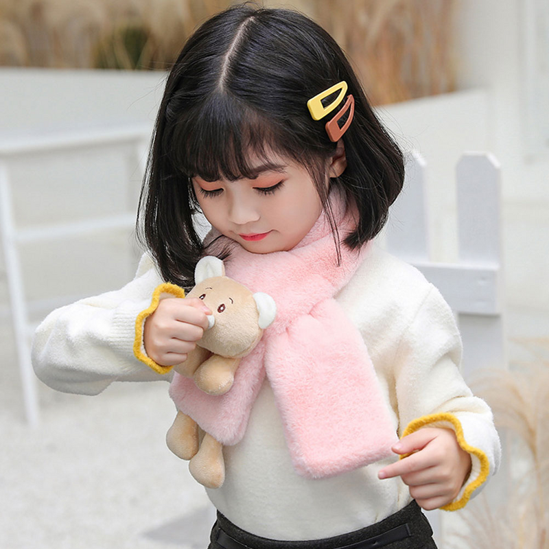 1 шт. зимний теплый шейный платок для детей милый шарф в мультяшном стиле для детей
