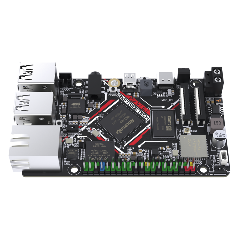 Bigtreetech Btt Pi 2 Rk3566 Quad-Core Ram 2Gb Rom 32Gb 2.4G Wifi 40pin Gpio Vs Raspberry Pi Voor Klipper 3d Printer Onderdelen Diy