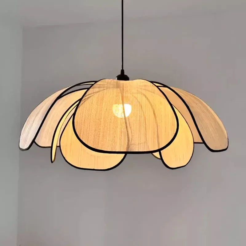 Designer Retro semplicità panno di lino Led lampade a sospensione per soggiorno sala da pranzo camera da letto decorazione della casa illuminazione lampada a sospensione