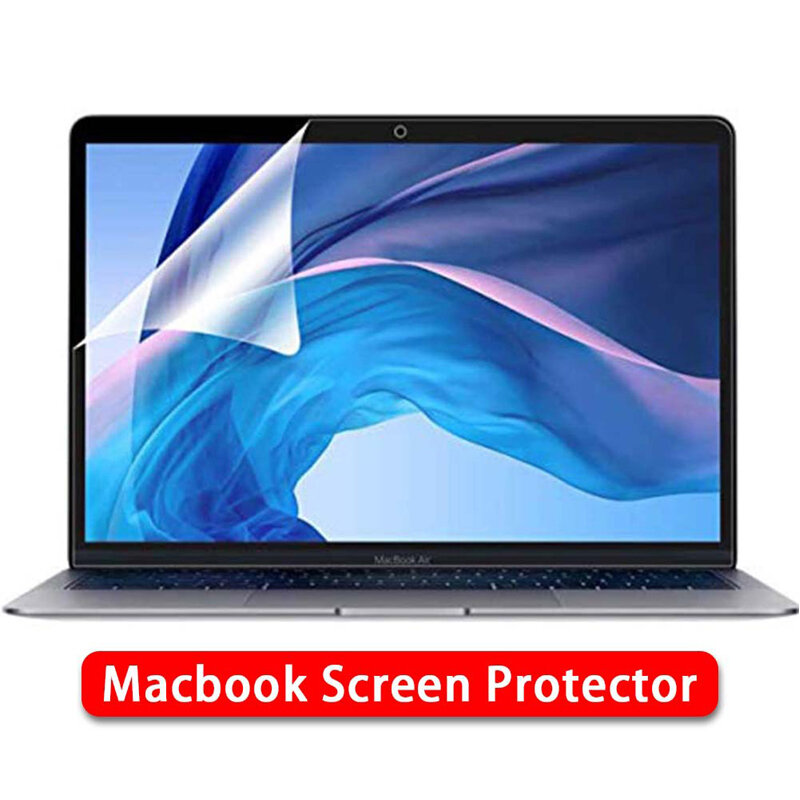 Protecteur d’écran pour Macbook Air 13 A2337 A2681 M1 M2 2022 Pro 14 16 A2442 A2779 A2485 A2780 2021 2023 Soft PET HD Anti-rayures Film de protection imperméable à l’eau 11 12 15