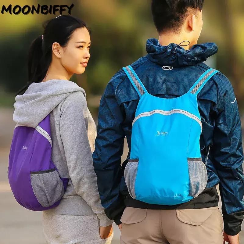 Lightweight Nylon Foldable Backpack Waterproof Backpack Folding Bag Ultralight Portable Men Women Pack for Travel