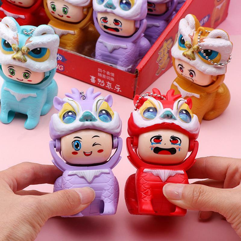 Boneka Peking Universal lucu Cina Seni Rakyat Sichuan wajah mengubah gambar fleksibel mainan ajaib liontin mobil Dekorasi Rumah