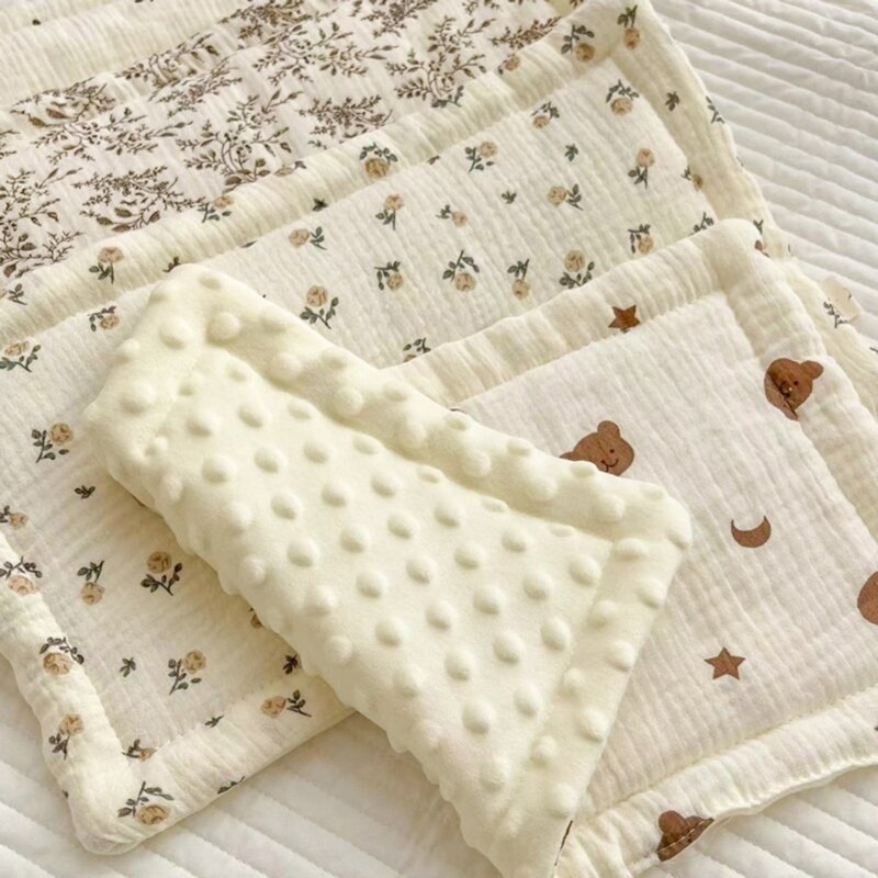 Младенческая плоская подушка для новорожденных, хлопковая детская кроватка, аксессуар, подушка для декора детской комнаты