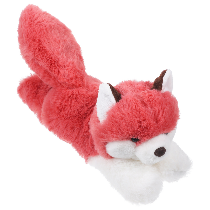 Tema animal Slap Pulseira, Stuffed Fox Snap Pulseira, Plush Toy, Adorável