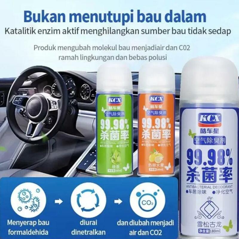 Spray eficaz do desodorizador do carro, ar fresco para o automóvel, UV, RV, caminhão, escola, cheiro, Gulong, esforço, limão, chá verde