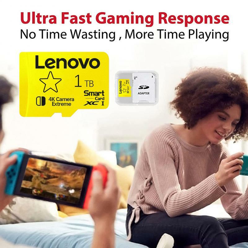 Lenovo-Carte mémoire pour Nintendo Switch, 2 To, 1 To, V30, 4K, Micro TF, Carte SD, 128 Go, 256 Go, 512 Go, Jeu 64