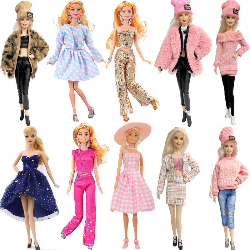 1 Pcs  Fashion Dress For 1/6 Doll  Daily Outfit Party Skirt Cute Gown Clothes for Barbie Doll Accessories 12'' Toy Kids Gift JJ