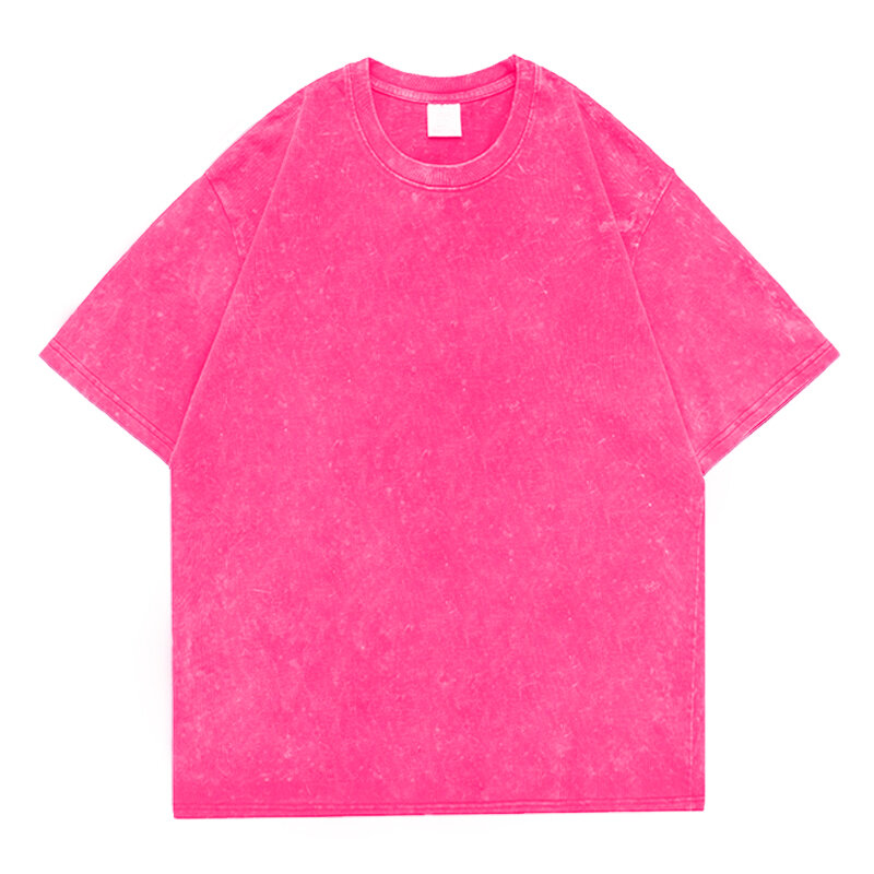 Men's Washed Vintage T-Shirts Street Hip Hop Retro Punk T Shirt women Harajuku Casual Cotton Short Sleeve Acid Wash TShirts top