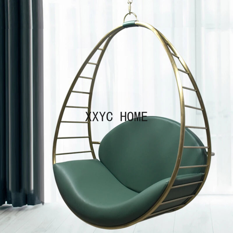 Aço inoxidável Swing Glider para Indoor Home Balcony, Adult Cradle, Affordable Luxury Leisure Chair