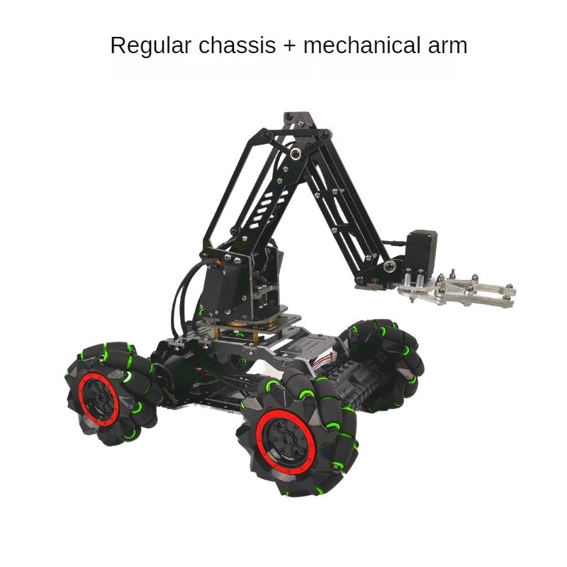 4WD Robot Car Encoder Motor Mecanum Chassis compatibile Ps2 maniglia braccio Robot per Arduino Robot auto programmabile Robot RC Kit fai da te