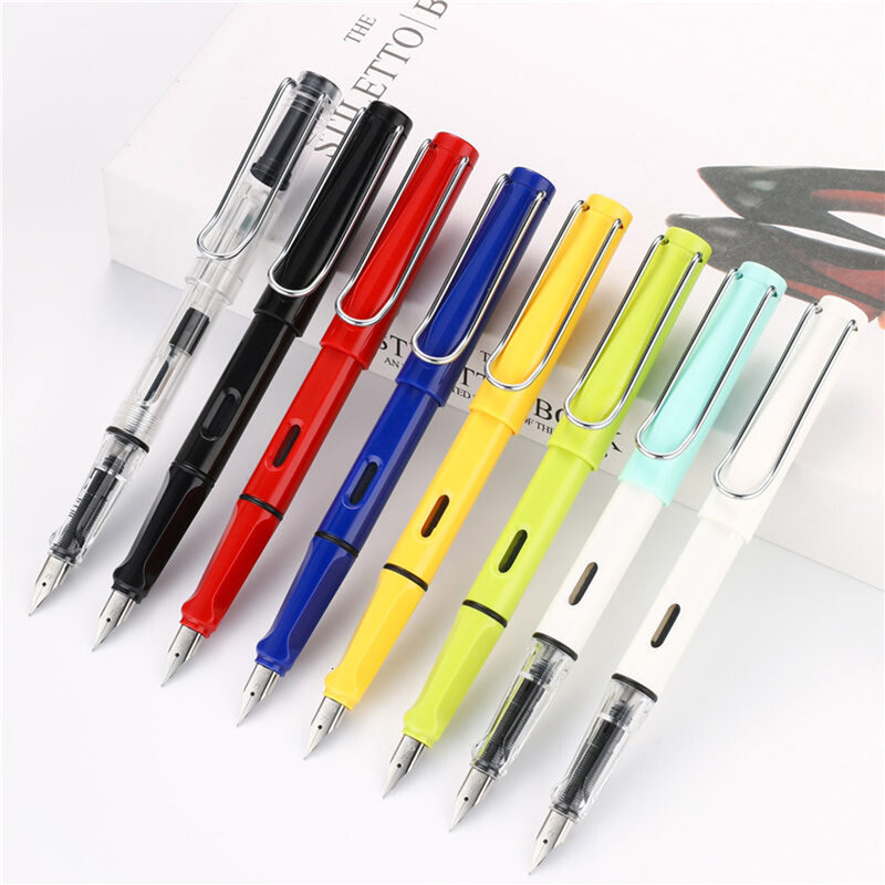 1Pcs New Fashion Macaron Fountain Pen 0.38mm Ultra Fine Tip Ink Pens Student Office School Writing Gift Stationery Supplies