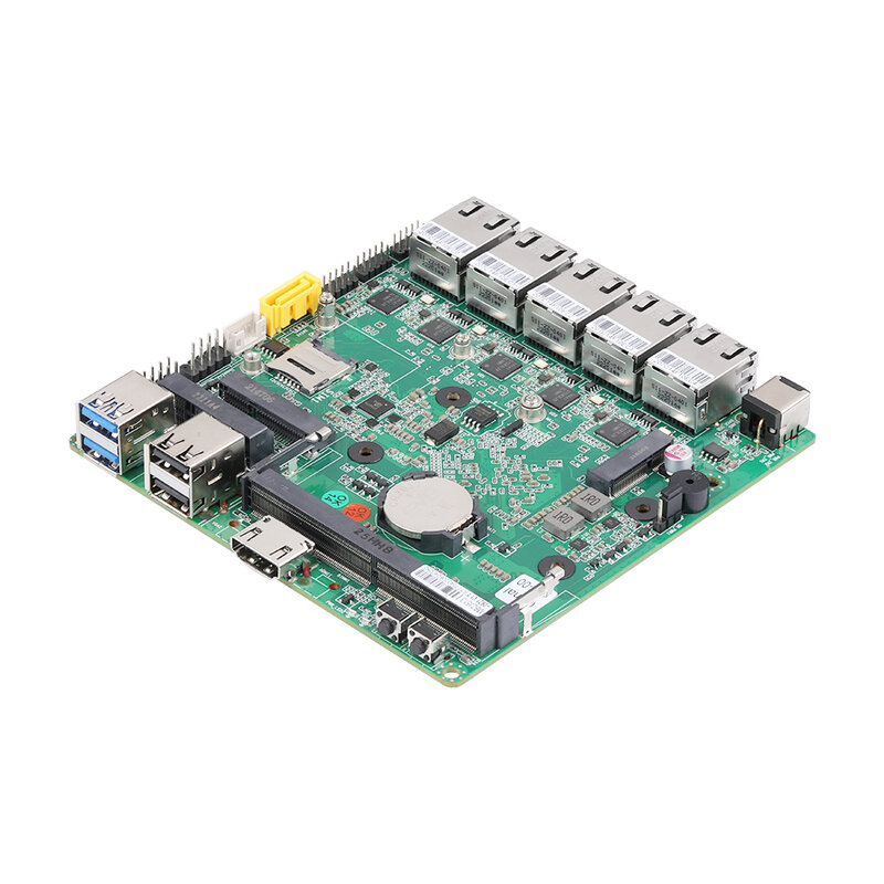 Qotom Motherboard 5 * I225-V 2.5G Lan Celeron J4125 Pfsense Firewall Router Mini PC Q750G5