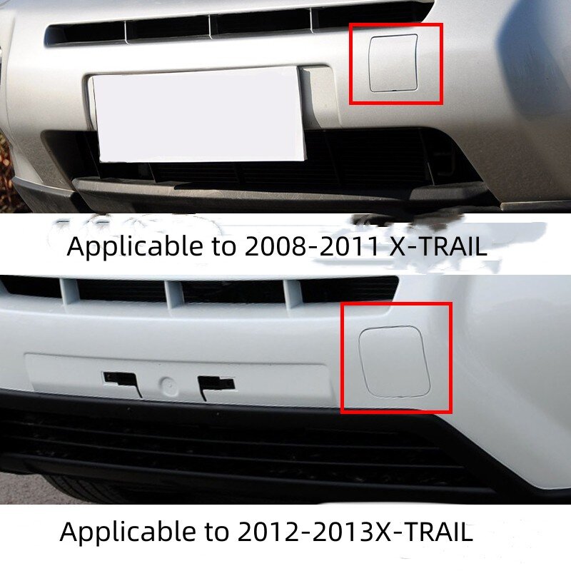 Adattato al 2008-2013 X-TRAIL copertura del gancio del rimorchio della copertura del foro del rimorchio del paraurti anteriore