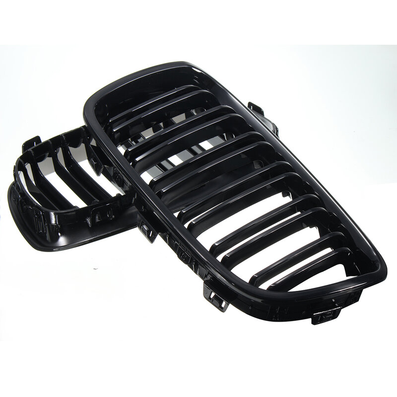 Сменная решетка радиатора для BMW F20 F21 1 серии 2010-2014, передняя решетка радиатора автомобиля, гоночные грили, глянцевые черные грили